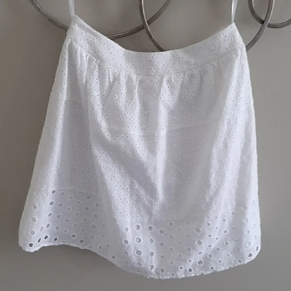 NWT Francesca's Collections white eyelet skirt